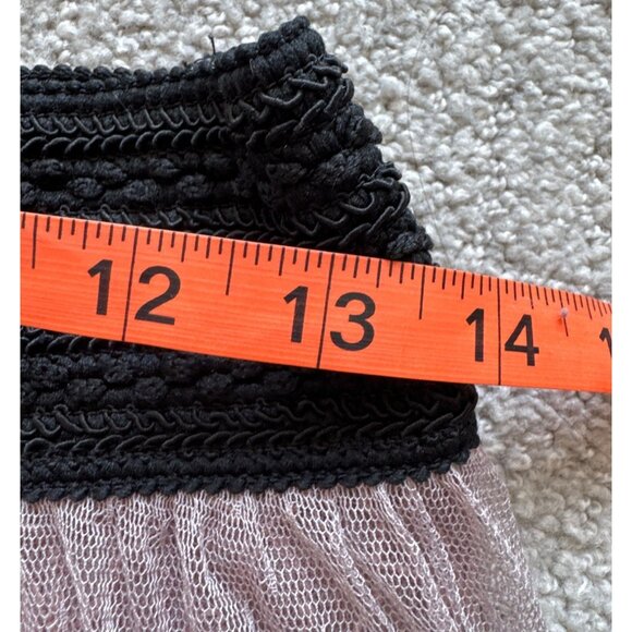 Free People Sheer Layered Tulle Midi Skirt W/ Black Elastic Waistband S - Picture 10 of 10